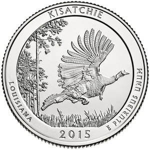 2015 Quarter - S - Kisatchie - Silver Proof reverse